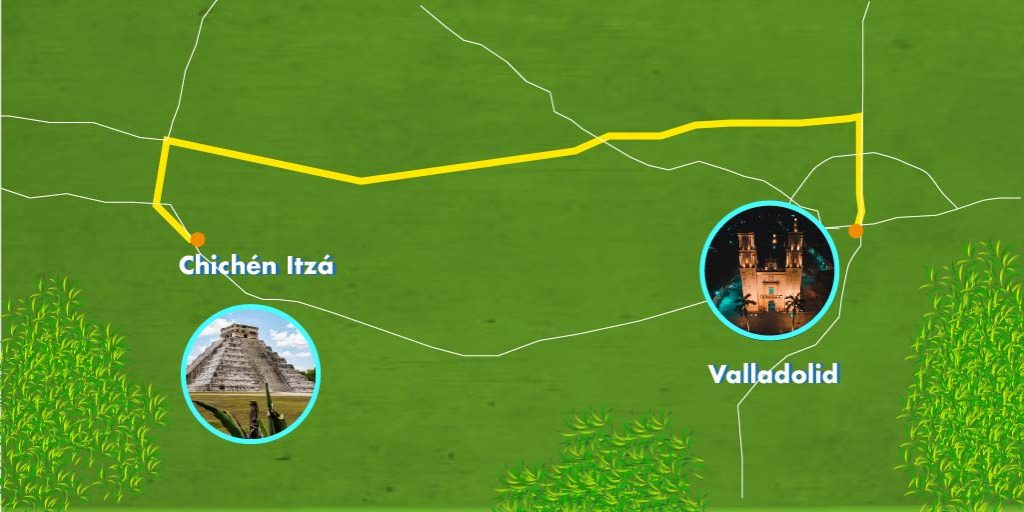 How to get to Chichen itza from Valladolid