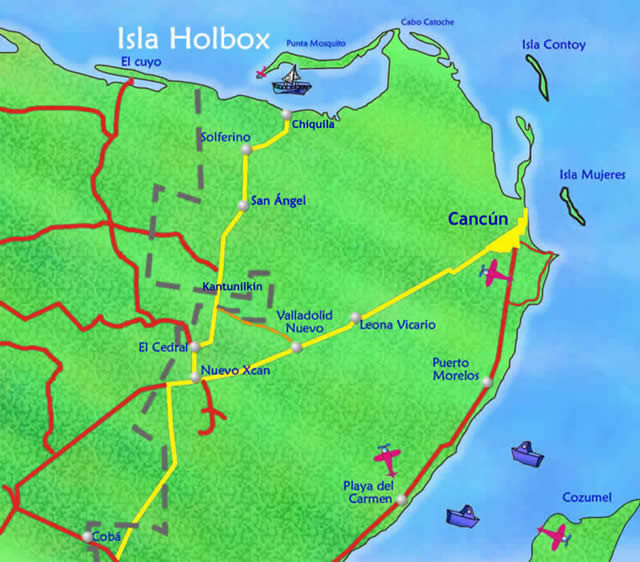 Como llegar a Holbox desde Tulum